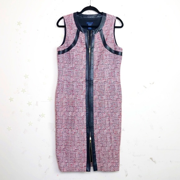 Doncaster Dresses Doncaster Collection Tweed Leather Trim Dress Poshmark